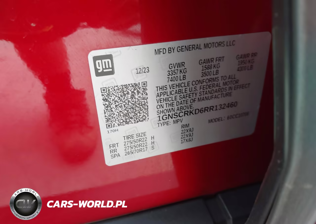 2024 Chevrolet Tahoe 2Wd Rst VIN:1GNSCRKD6RR132460 - 9