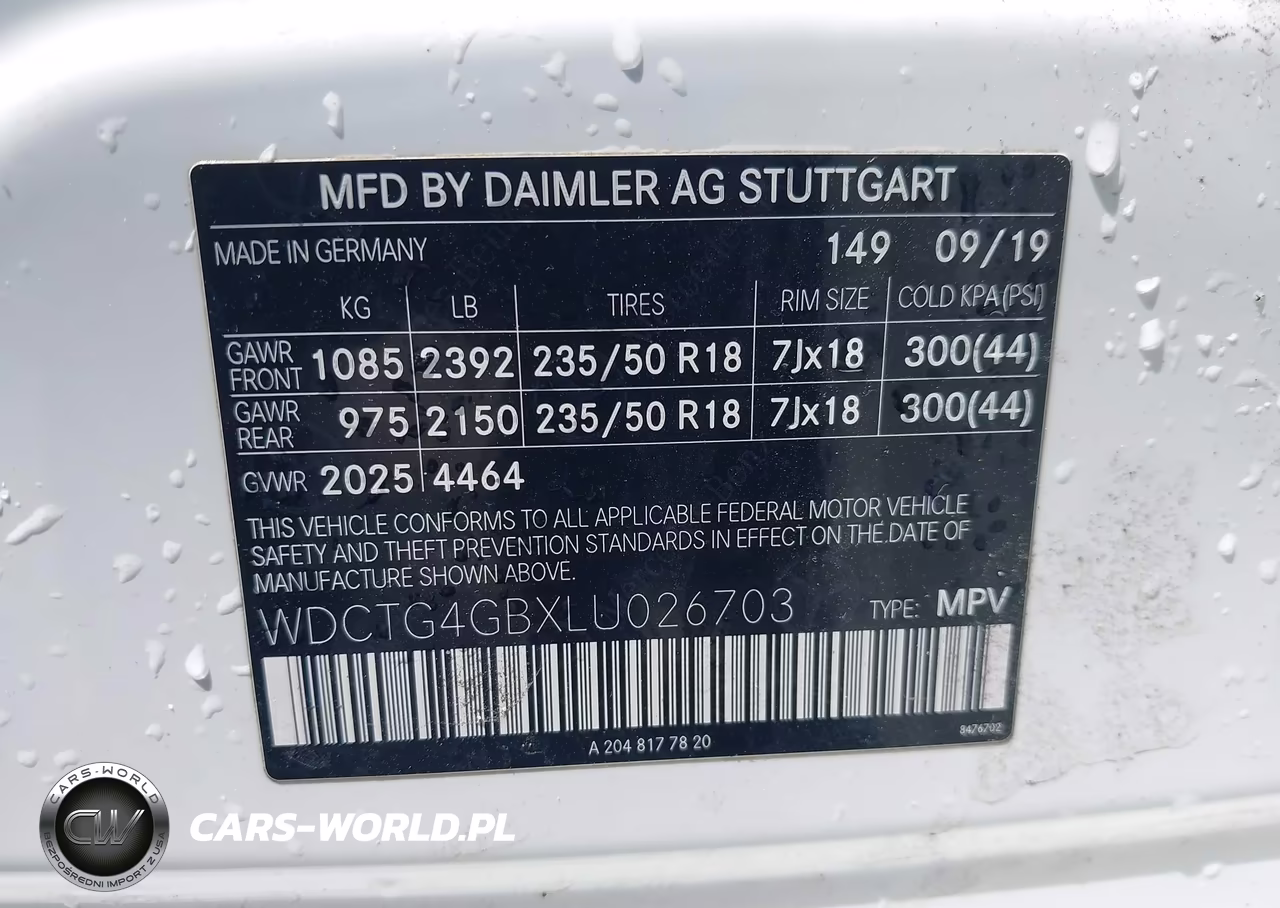 2020 Mercedes-Benz Gla 250 4Matic VIN:WDCTG4GBXLU026703 - 9