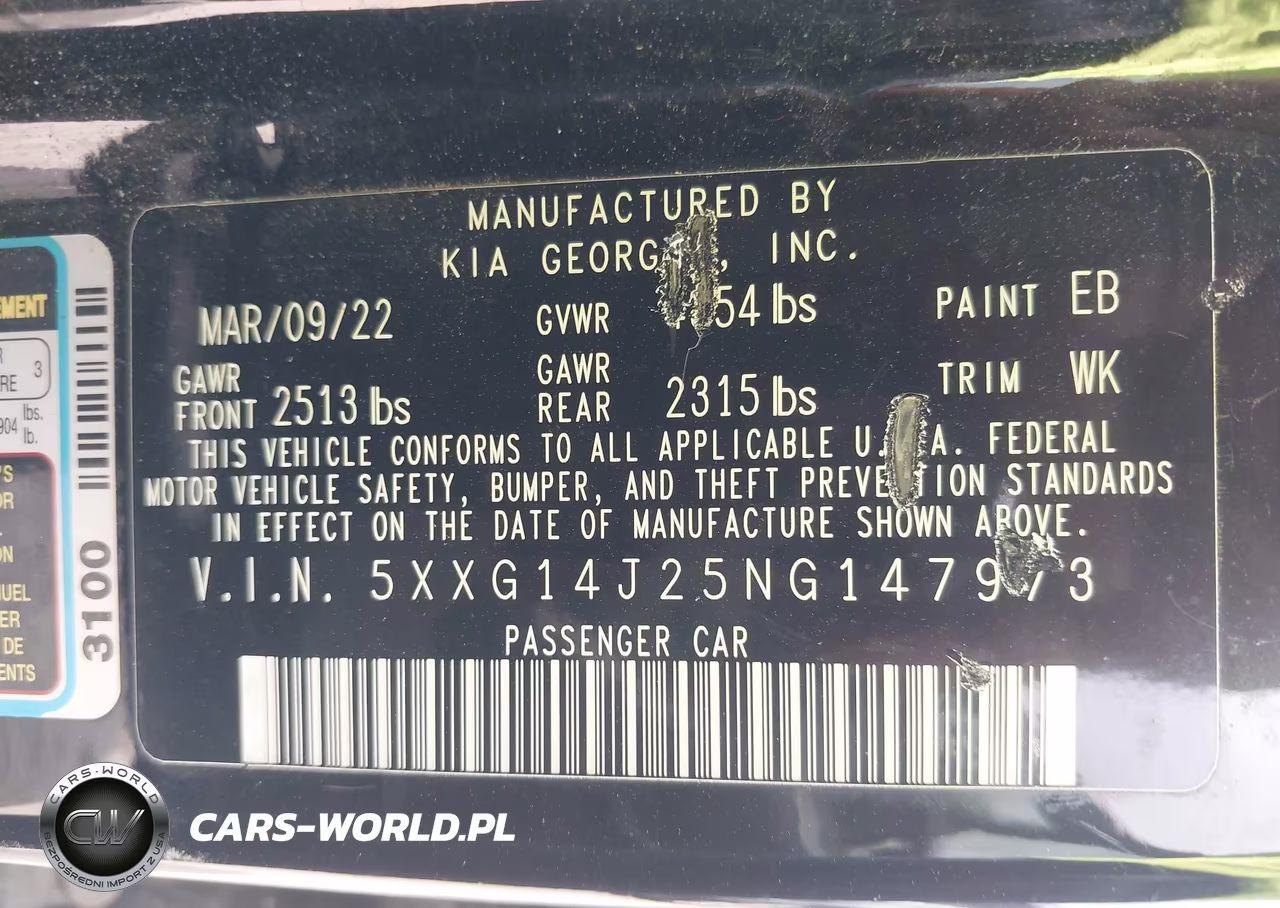 2022 Kia K5 Lxs VIN:5XXG14J25NG147973 - 9