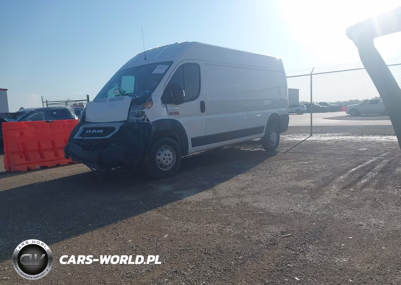 2019 Ram Promaster 2500 High Roof 159 Wb VIN:3C6TRVDG9KE526913 - 2
