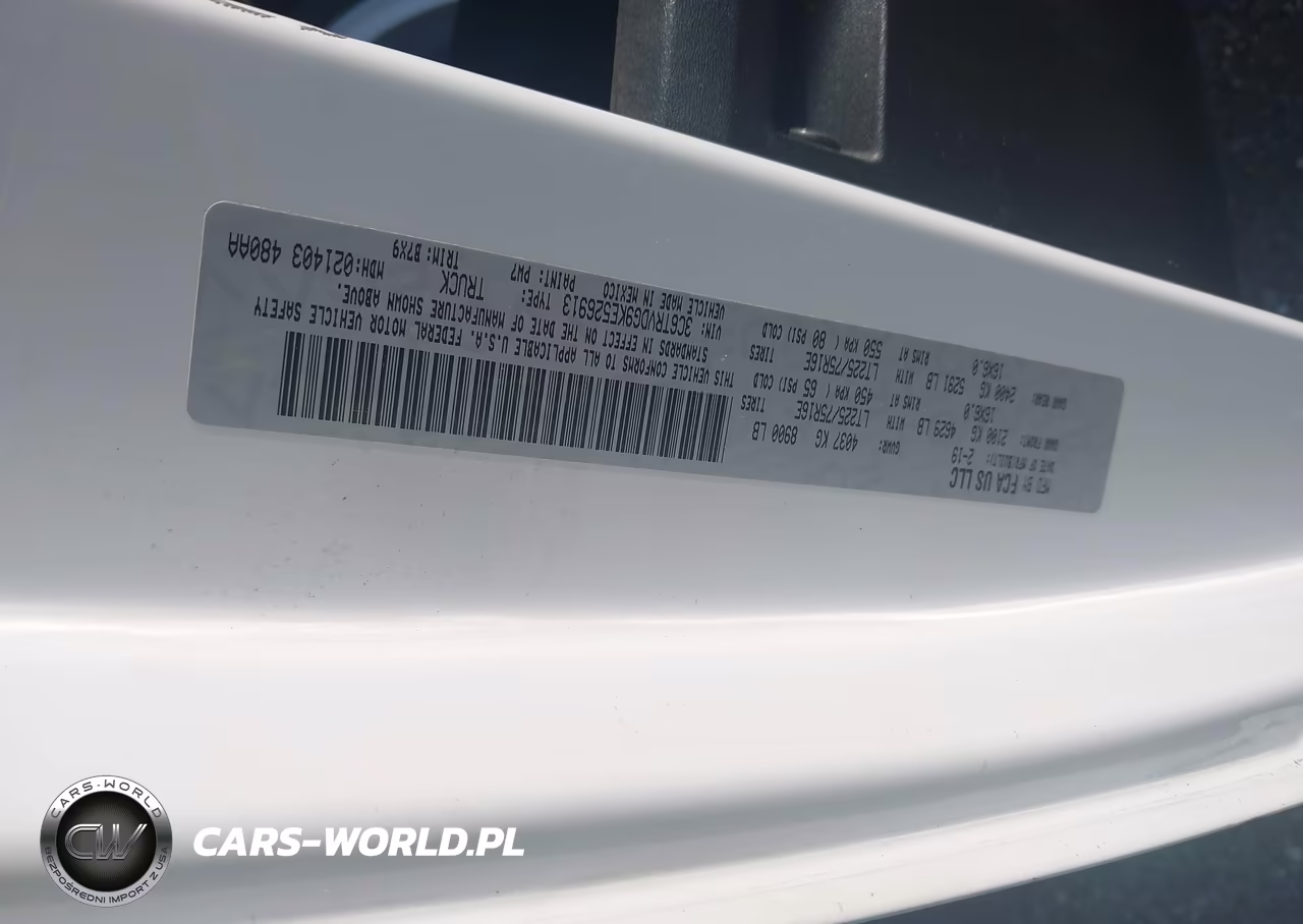2019 Ram Promaster 2500 High Roof 159 Wb VIN:3C6TRVDG9KE526913 - 8