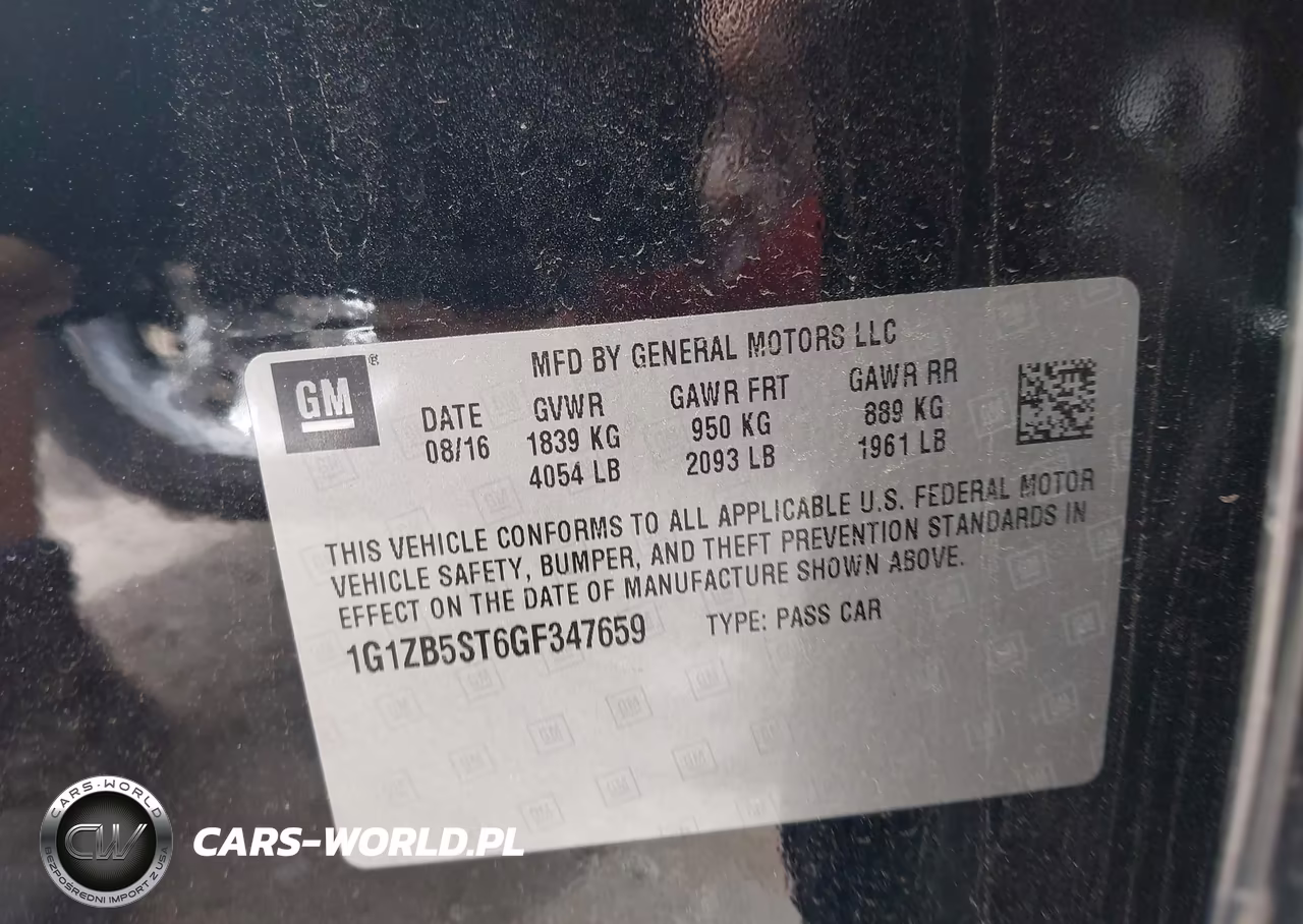 2016 Chevrolet Malibu Ls VIN:1G1ZB5ST6GF347659 - 9