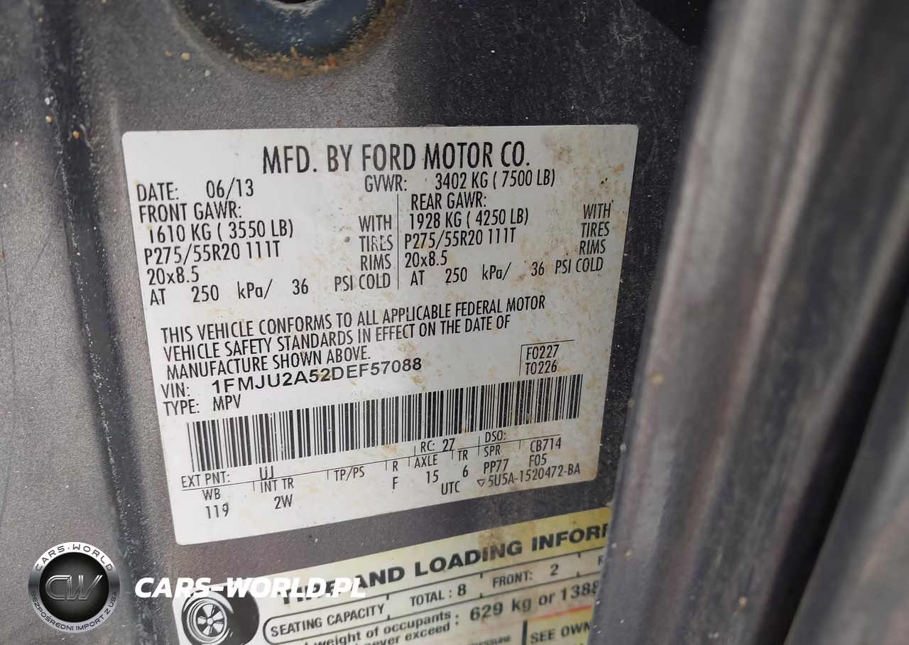 2013 Ford Expedition Limited VIN:1FMJU2A52DEF57088 - 9