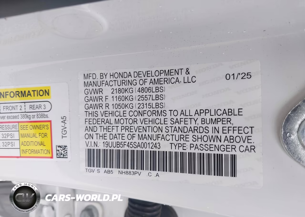 2025 Acura Tlx Technology Package VIN:19UUB5F45SA001243 - 9