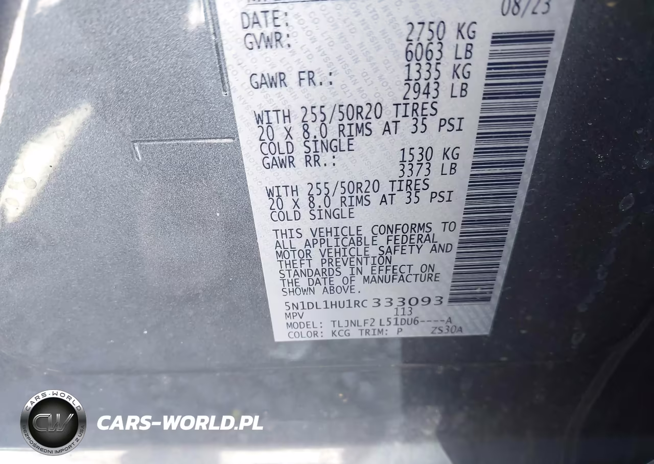 2024 Infiniti Qx60 Autograph Awd VIN:5N1DL1HU1RC333093 - 9