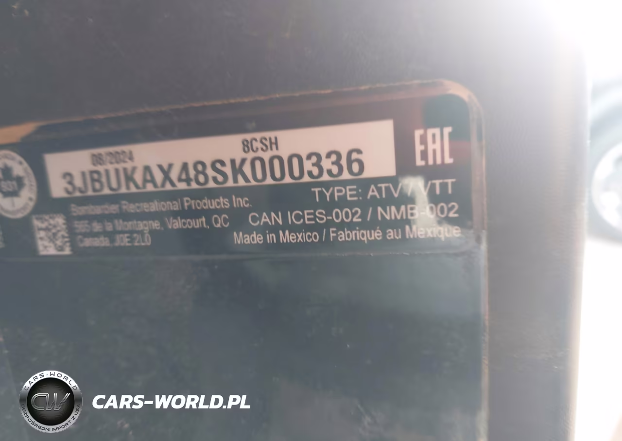2025 Can-Am Defender Xt Hd10 VIN:3JBUKAX48SK000336 - 10