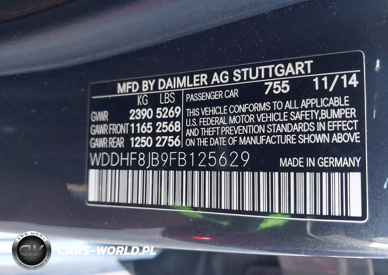 2015 Mercedes-Benz E 350 4Matic VIN:WDDHF8JB9FB125629 - 9