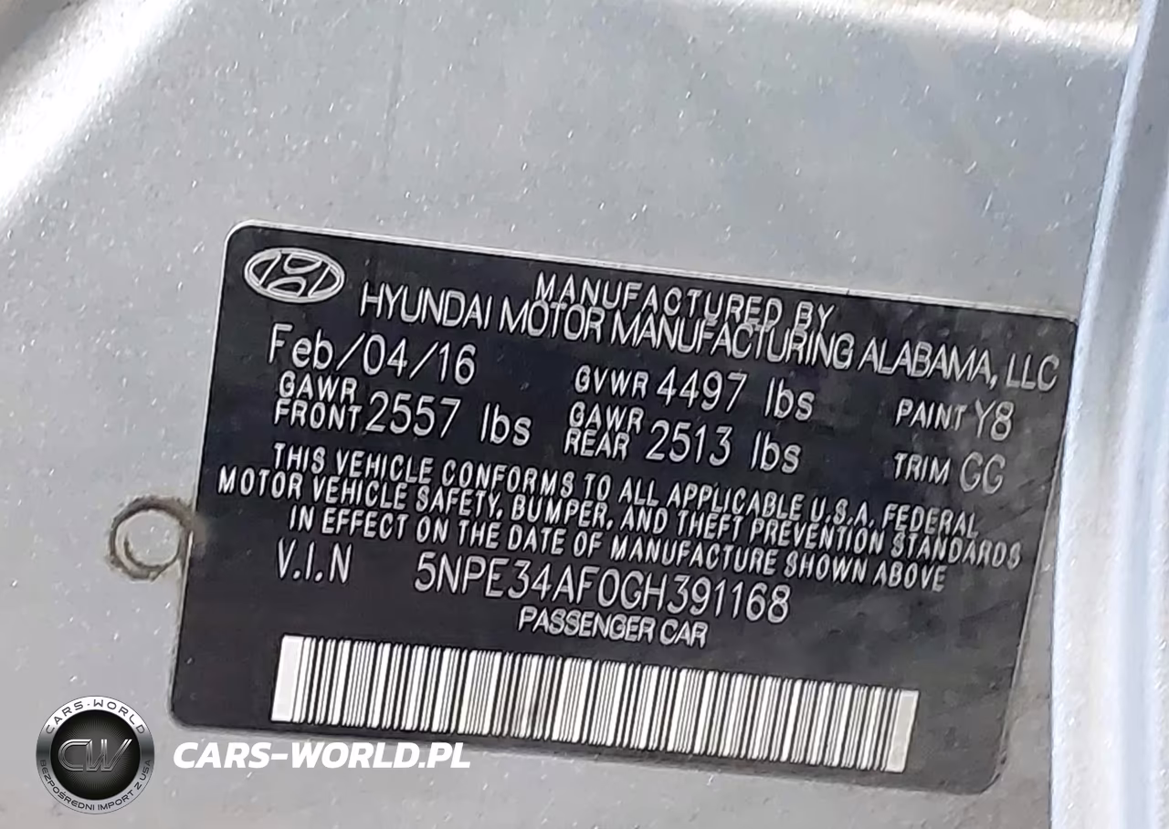 2016 Hyundai Sonata Sport VIN:5NPE34AF0GH391168 - 9