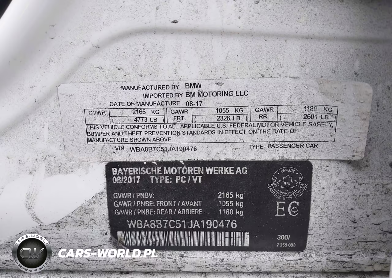 2018 BMW 340I xDrive VIN:WBA8B7C51JA190476 - 9