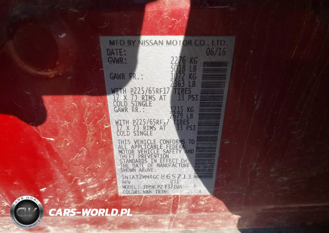 2016 Nissan Rogue S VIN:5N1AT2MM4GC865711 - 9