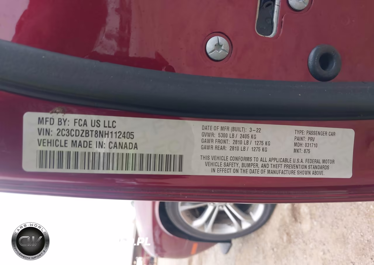 2022 Dodge Challenger R-T VIN:2C3CDZBT8NH112405 - 9