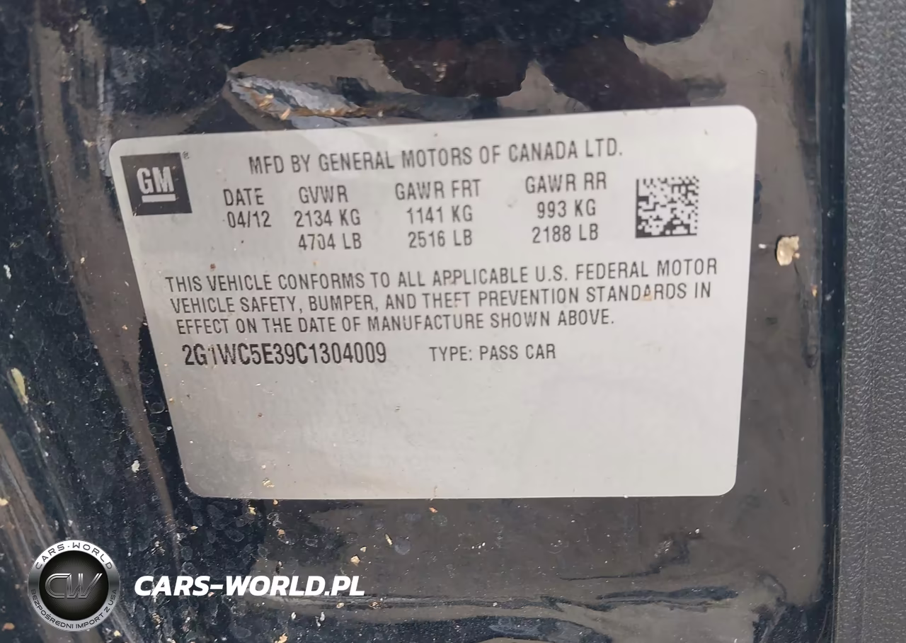 2012 Chevrolet Impala Ltz VIN:2G1WC5E39C1304009 - 9