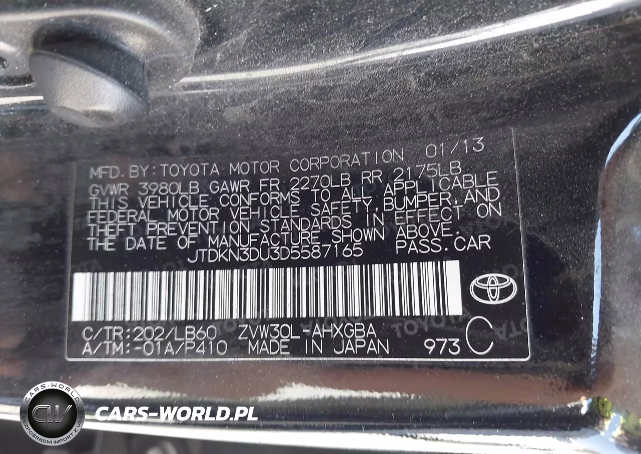 2013 Toyota Prius Four VIN:JTDKN3DU3D5587165 - 9