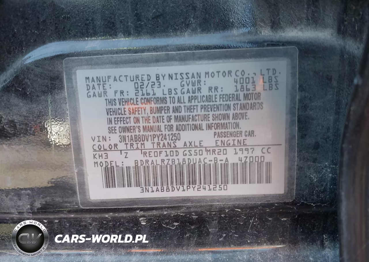 2023 Nissan Sentra Sr Xtronic Cvt VIN:3N1AB8DV1PY241250 - 9