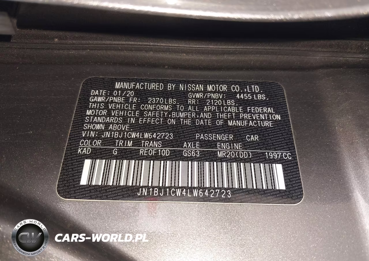 2020 Nissan Rogue Sport S Awd Xtronic Cvt VIN:JN1BJ1CW4LW642723 - 9