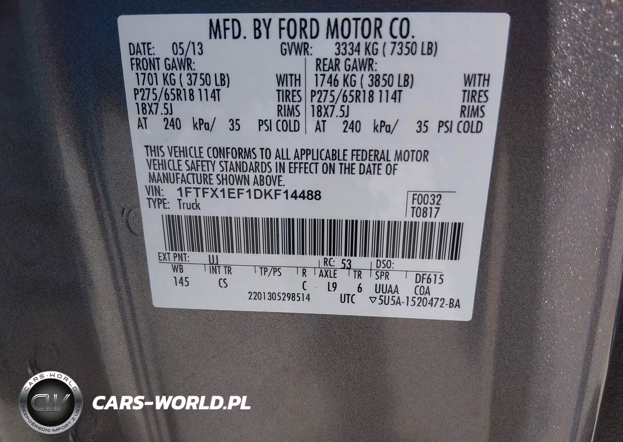 2013 Ford F-150 Stx VIN:1FTFX1EF1DKF14488 - 9