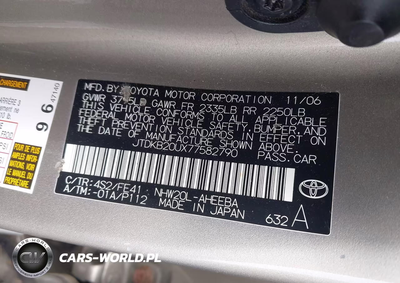 2007 Toyota Prius Touring VIN:JTDKB20UX77582790 - 9