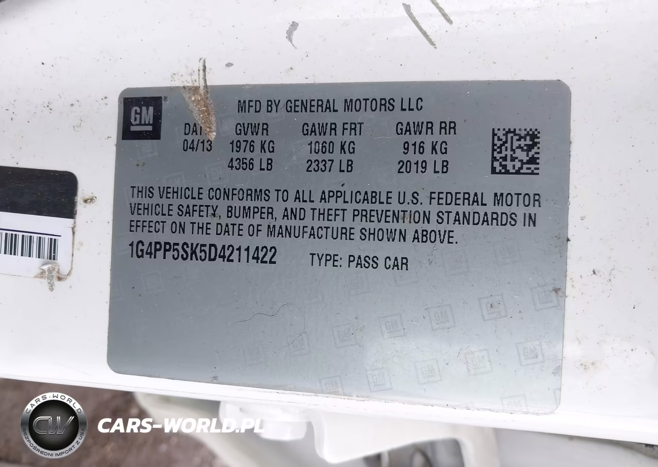 2013 Buick Verano VIN:1G4PP5SK5D4211422 - 9