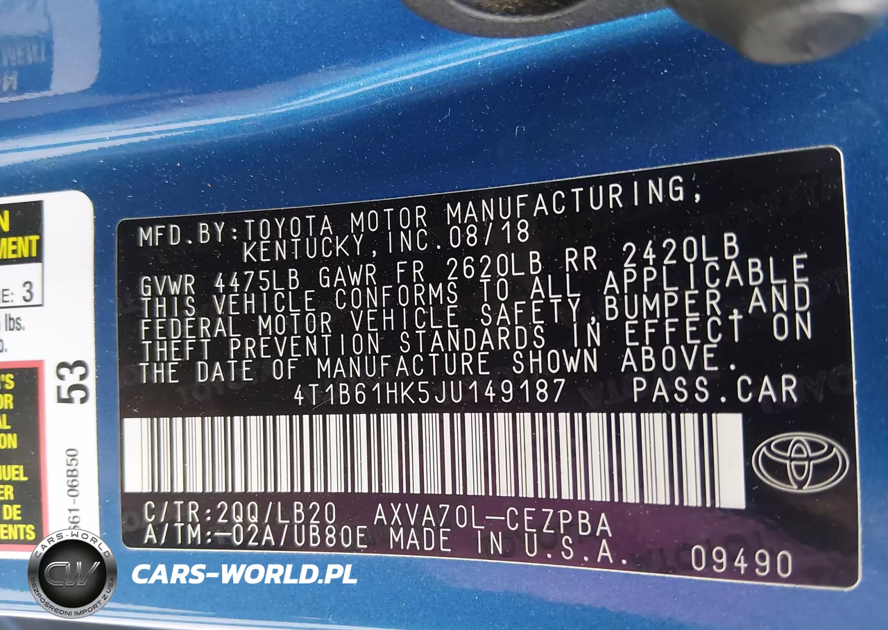 2018 Toyota Camry Xse VIN:4T1B61HK5JU149187 - 9
