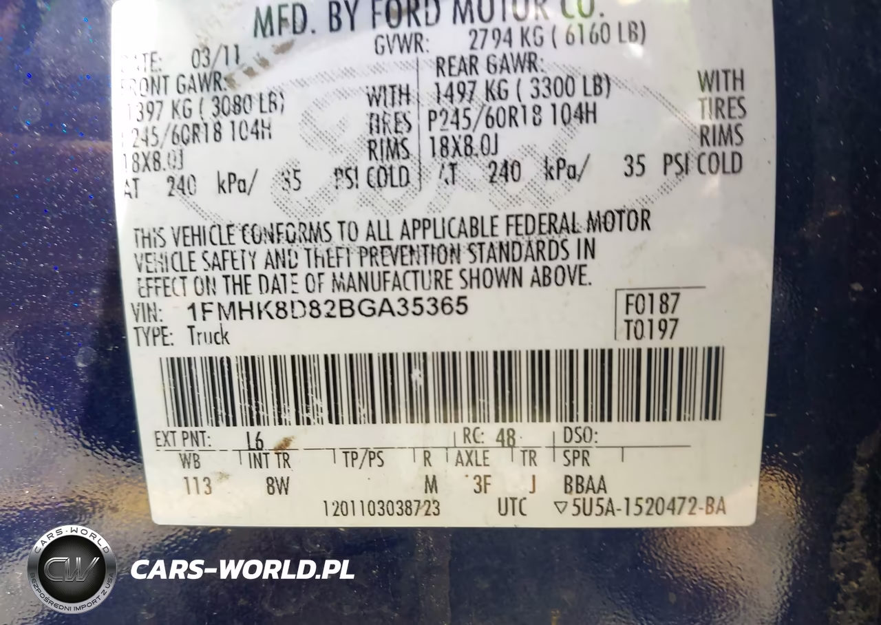 2011 Ford Explorer Xlt VIN:1FMHK8D82BGA35365 - 9