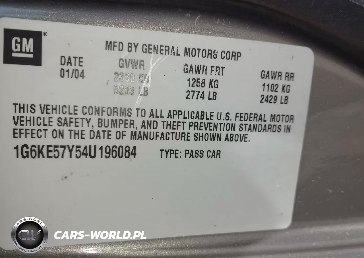 2004 Cadillac Deville Dhs VIN:1G6KE57Y54U196084 - 9
