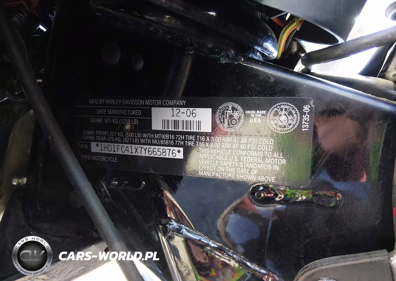 2007 Harley-Davidson Flhtcui VIN:1HD1FC41X7Y665876 - 10