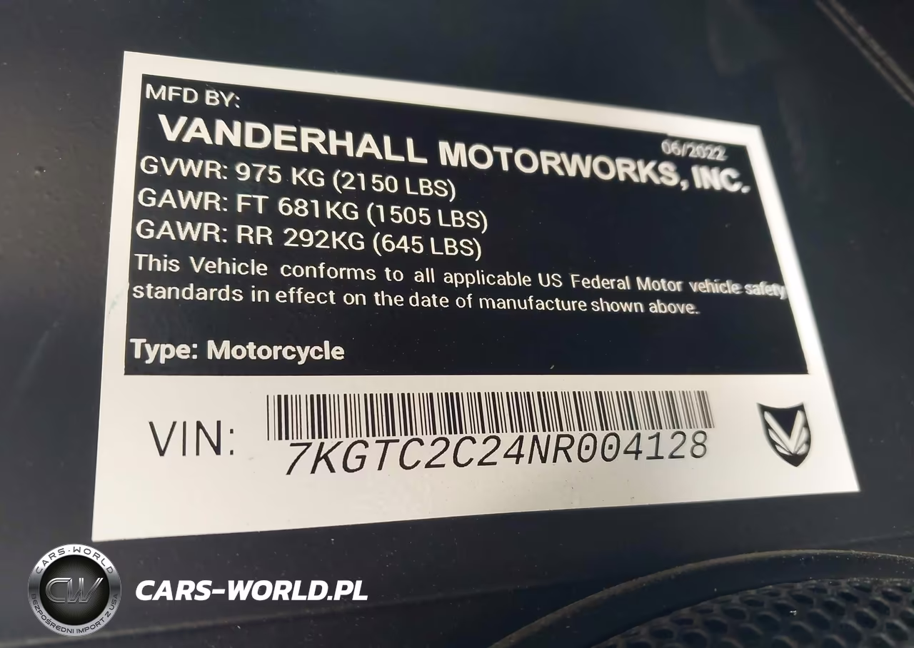 2022 Vanderhall Carmel VIN:7KGTC2C24NR004128 - 10