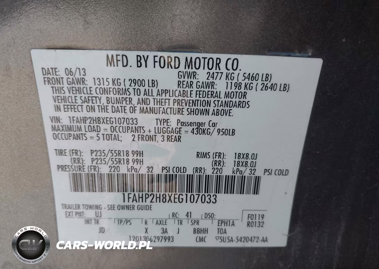 2014 Ford Taurus Sel VIN:1FAHP2H8XEG107033 - 9