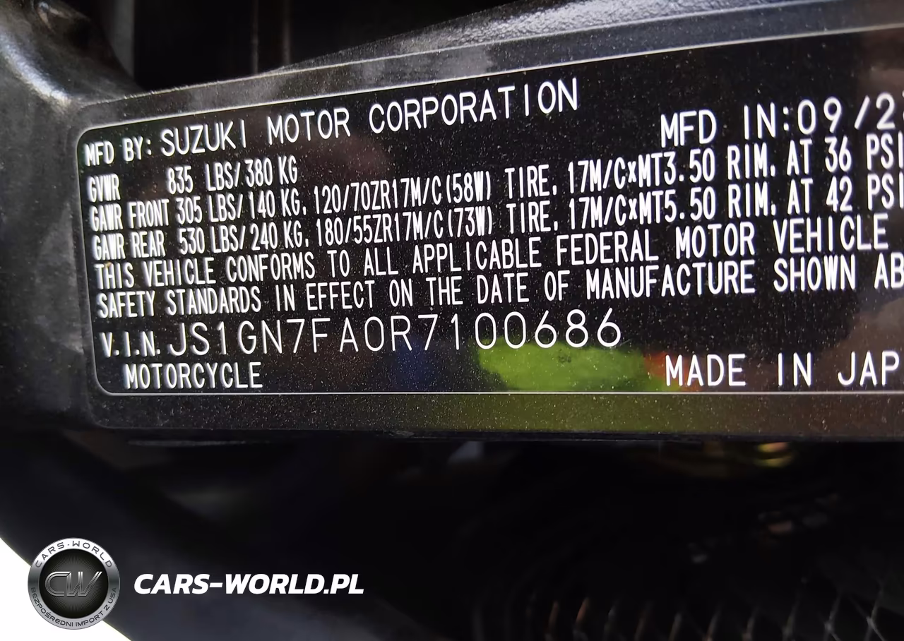 2024 Suzuki Gsx-R600 VIN:JS1GN7FA0R7100686 - 10