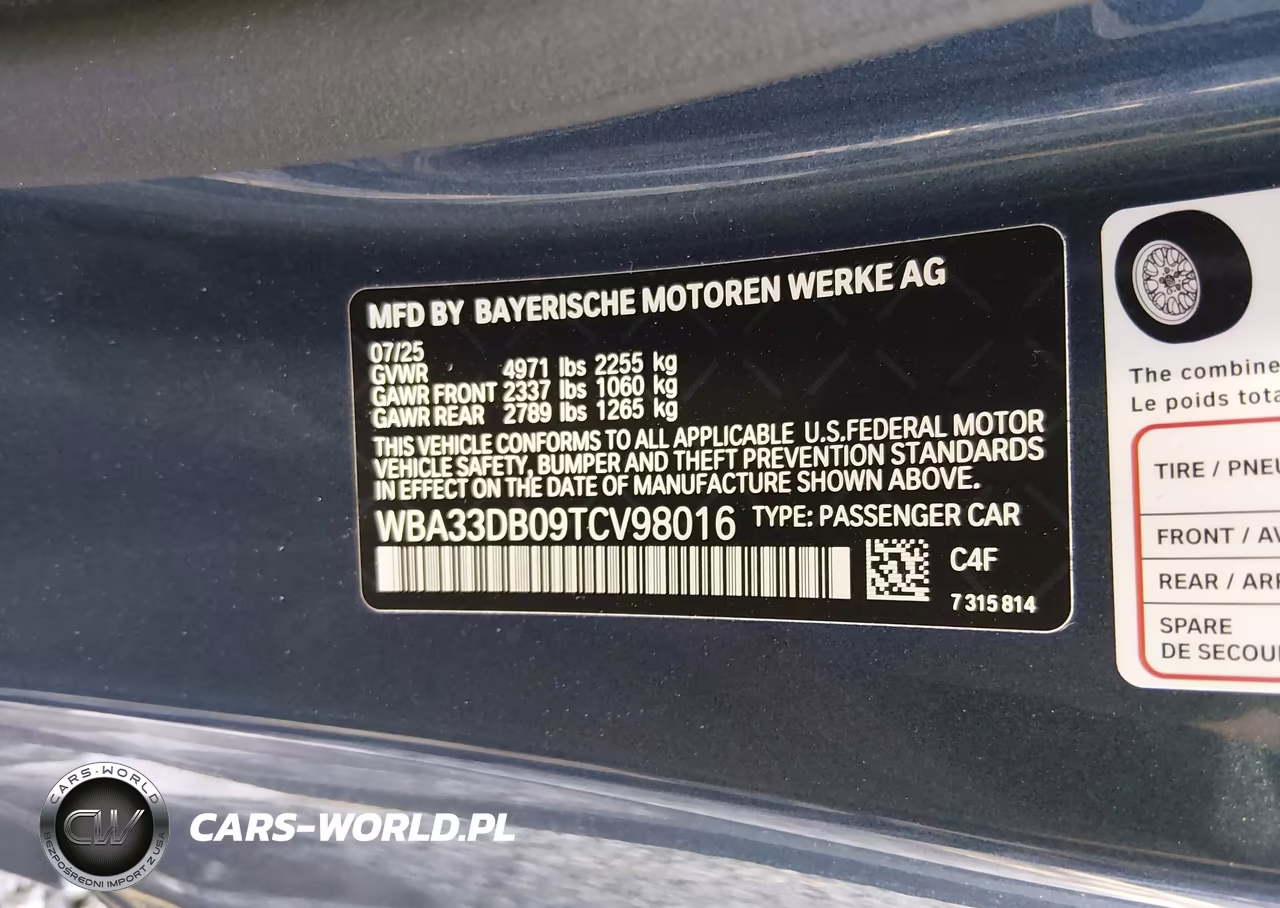 2026 BMW 430I VIN:WBA33DB09TCV98016 - 9