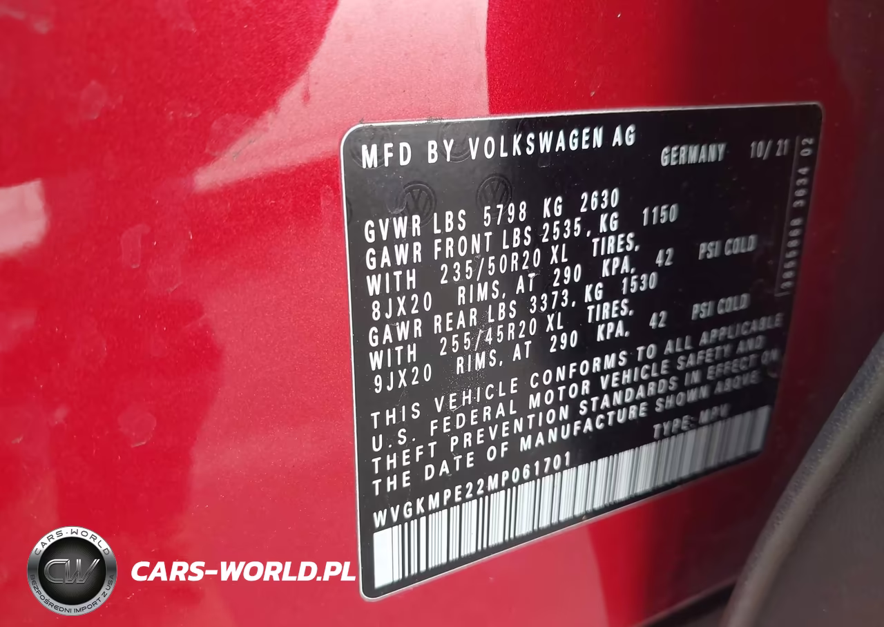 2021 Volkswagen Id.4 Pro S VIN:WVGKMPE22MP061701 - 9
