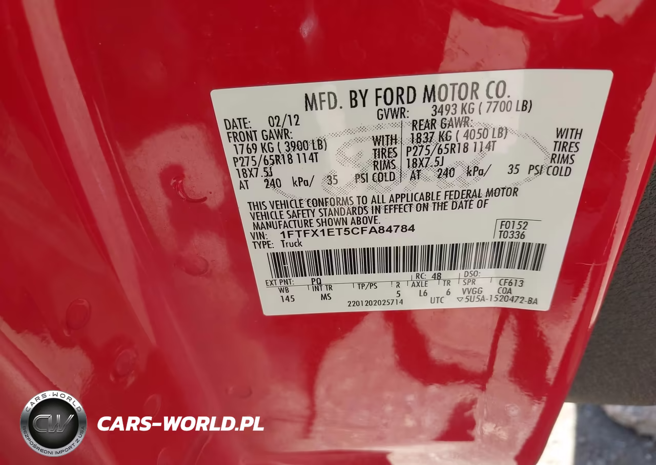 2012 Ford F-150 Xlt VIN:1FTFX1ET5CFA84784 - 9