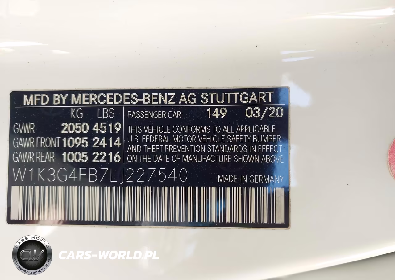 2020 Mercedes-Benz A 220 4Matic VIN:W1K3G4FB7LJ227540 - 9