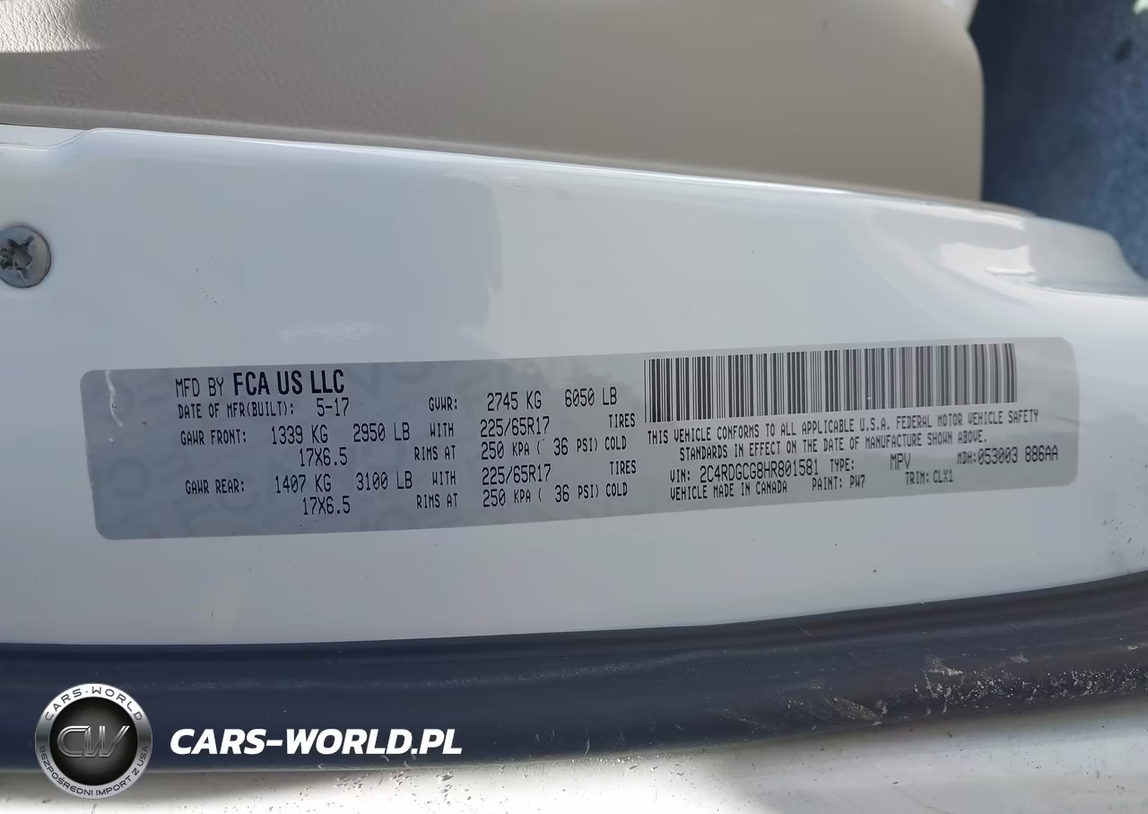2017 Dodge Grand Caravan Sxt VIN:2C4RDGCG8HR801581 - 9