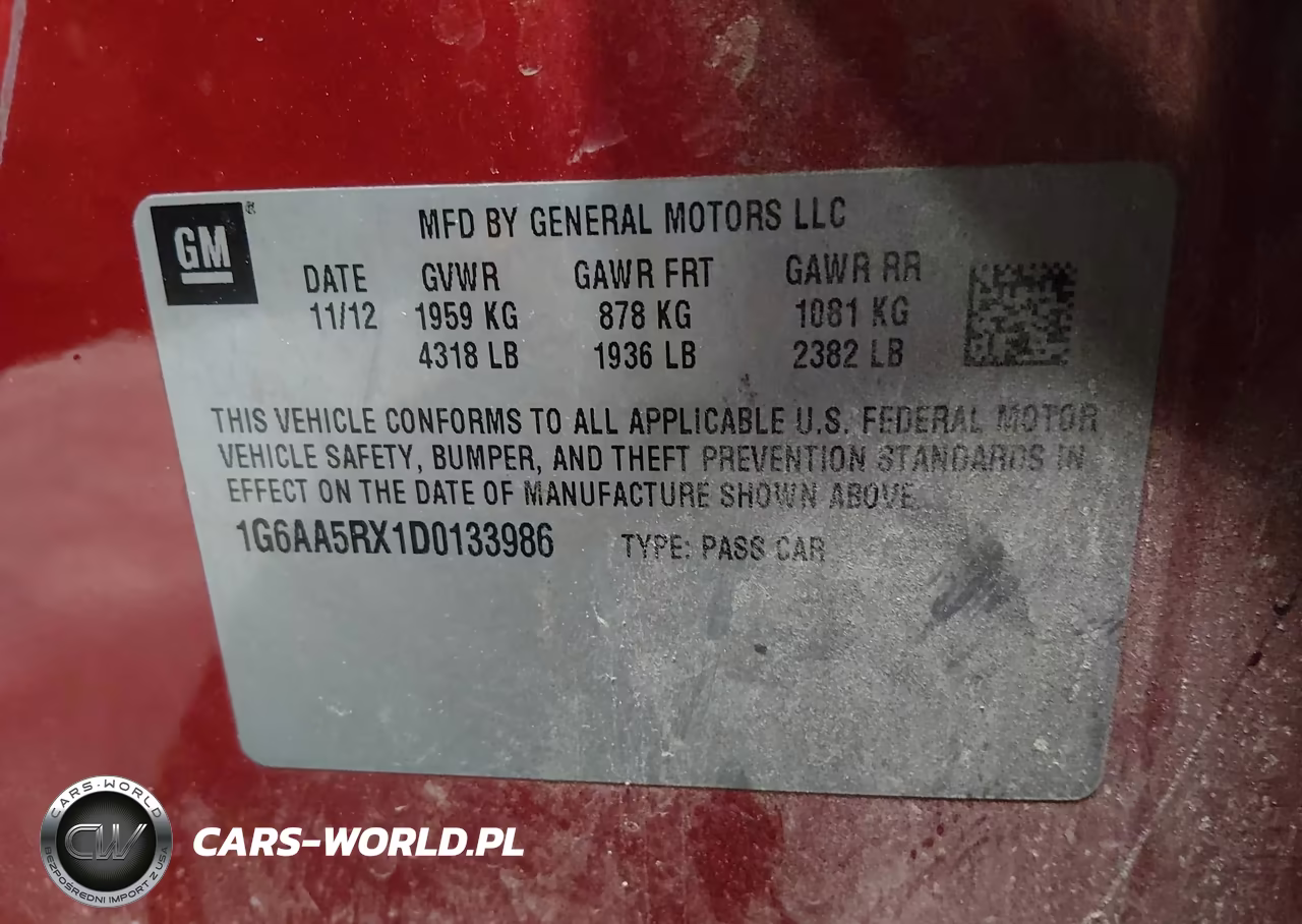 2013 Cadillac Ats Standard VIN:1G6AA5RX1D0133986 - 9