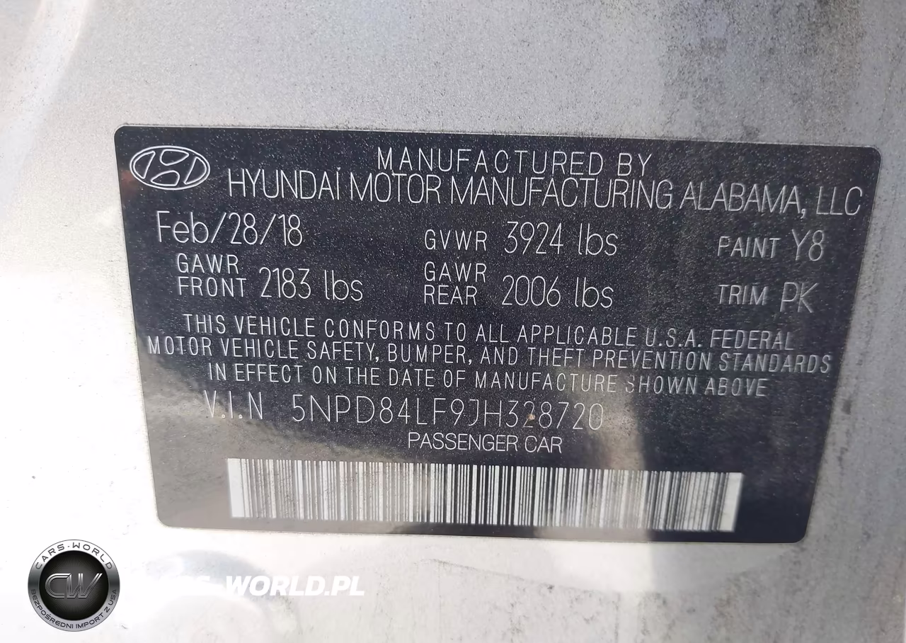 2018 Hyundai Elantra Sel VIN:5NPD84LF9JH328720 - 9