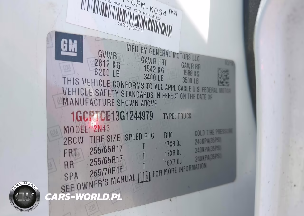 2016 Chevrolet Colorado Lt VIN:1GCPTCE13G1244979 - 9