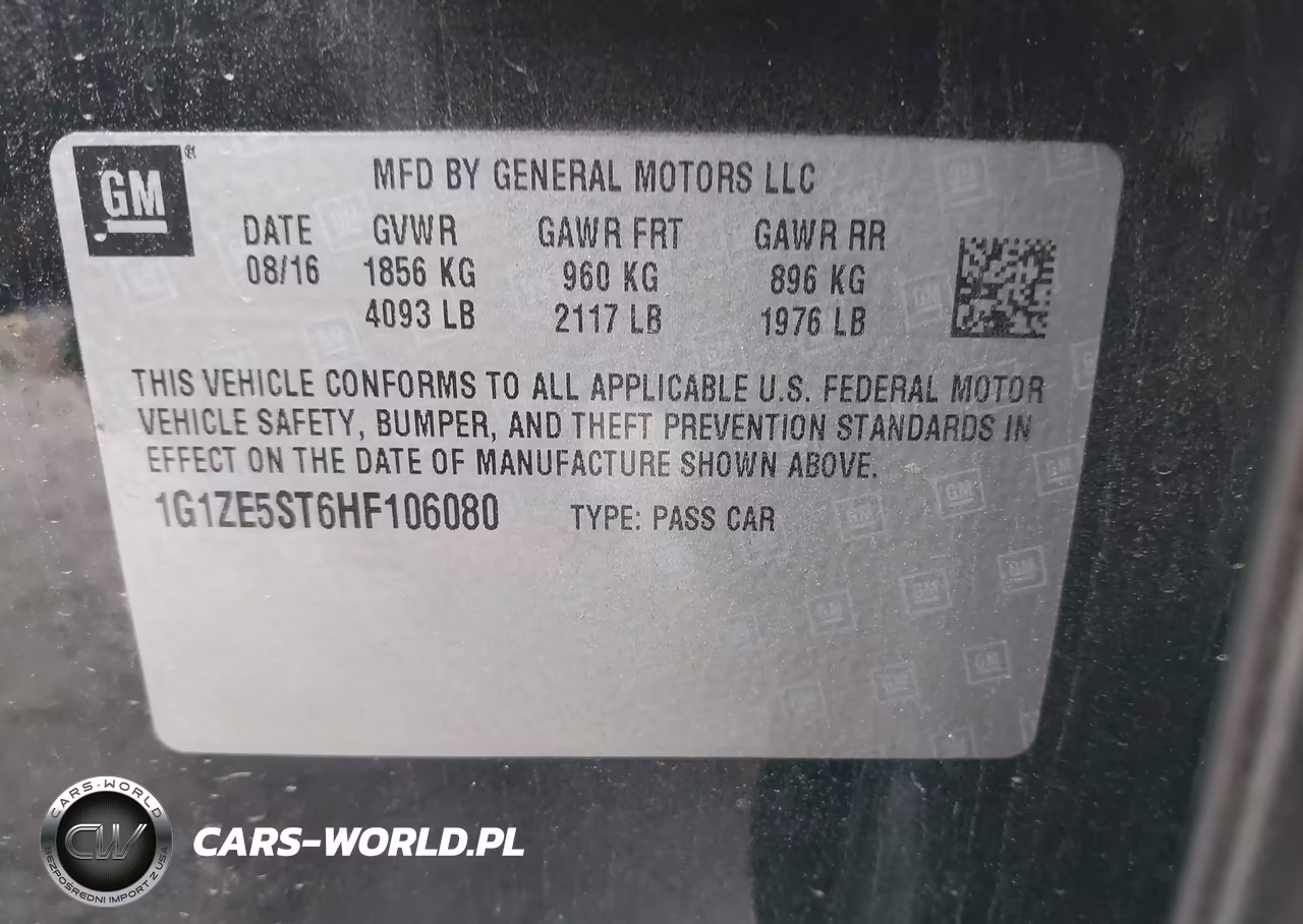 2017 Chevrolet Malibu 1Lt VIN:1G1ZE5ST6HF106080 - 9