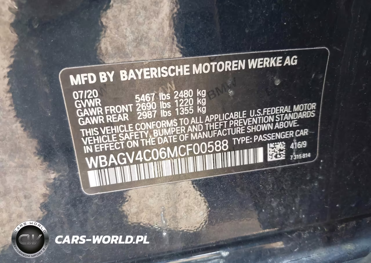 2021 BMW 840I Gran Coupe xDrive VIN:WBAGV4C06MCF00588 - 9