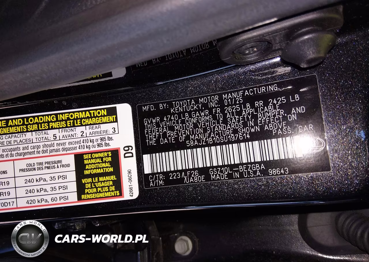 2025 Lexus Es 350 F Sport Handling VIN:58AJZ1B10SU197614 - 9