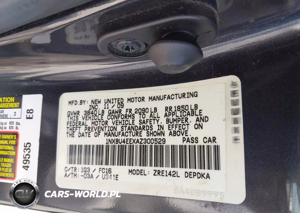 2010 Toyota Corolla Le VIN:1NXBU4EEXAZ300529 - 9