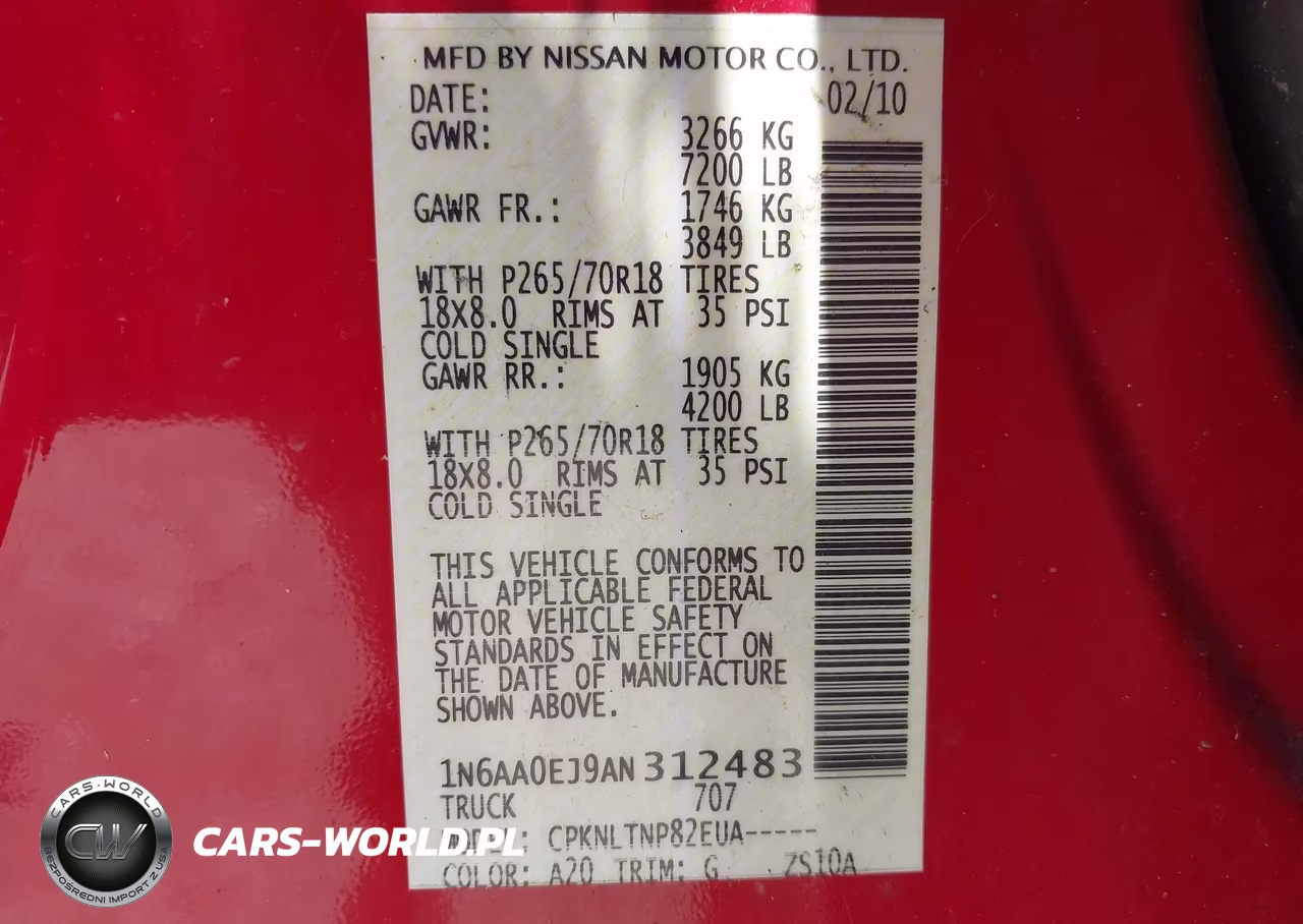 2010 Nissan Titan Se VIN:1N6AA0EJ9AN312483 - 9