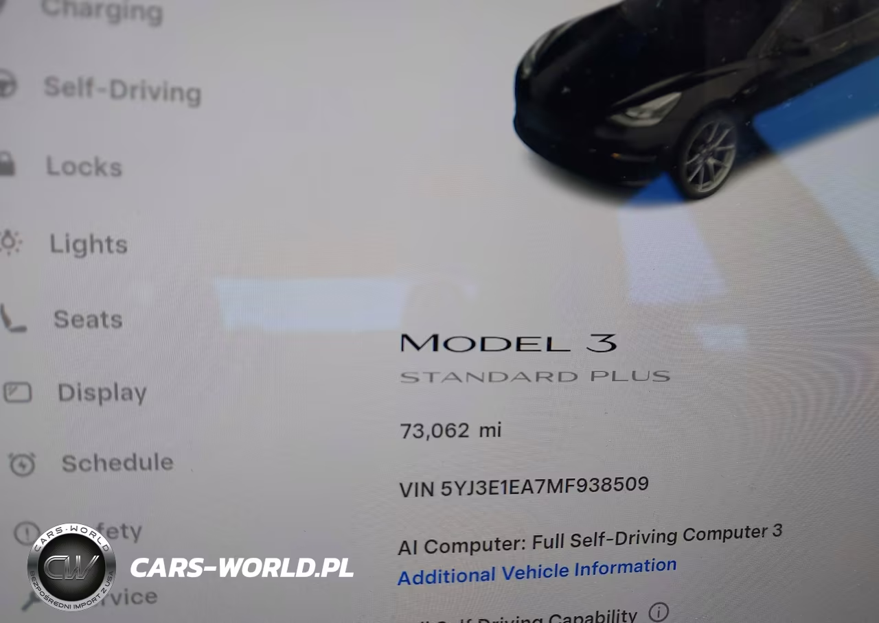 2021 Tesla Model 3 Standard Range Plus Rear-Wheel Drive VIN:5YJ3E1EA7MF938509 - 7