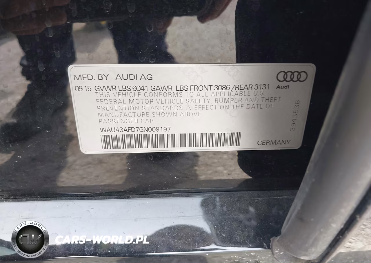 2016 Audi A8 L 4.0T Sport VIN:WAU43AFD7GN009197 - 8
