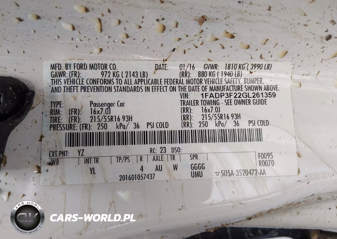 2016 Ford Focus Se VIN:1FADP3F22GL261359 - 9