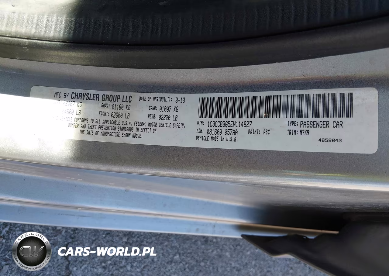 2014 Chrysler 200 Touring VIN:1C3CCBBG5EN114827 - 9