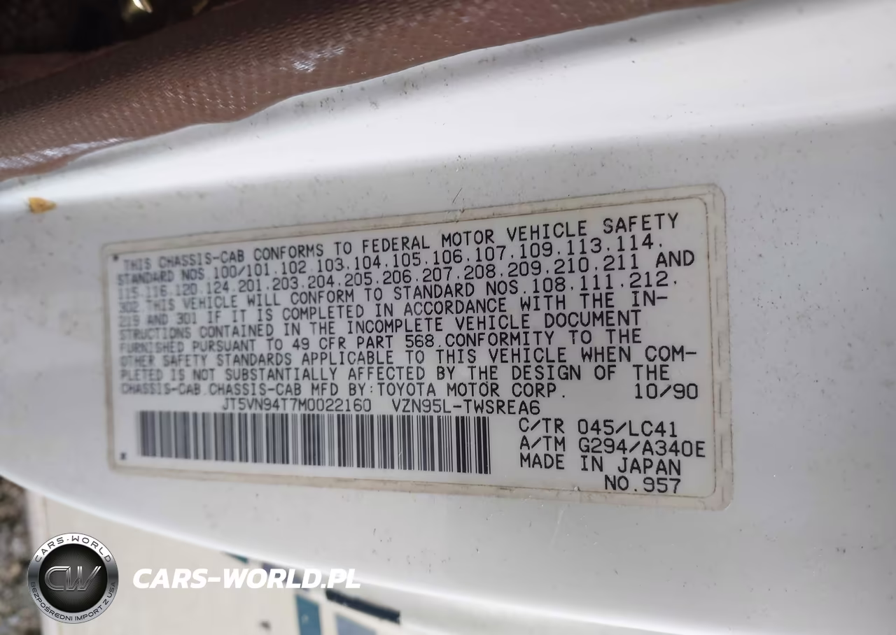 1991 Toyota Motorhome VIN:JT5VN94T7M0022160 - 9