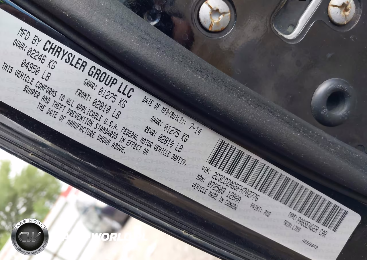 2015 Dodge Challenger Sxt VIN:2C3CDZAG5FH702776 - 9