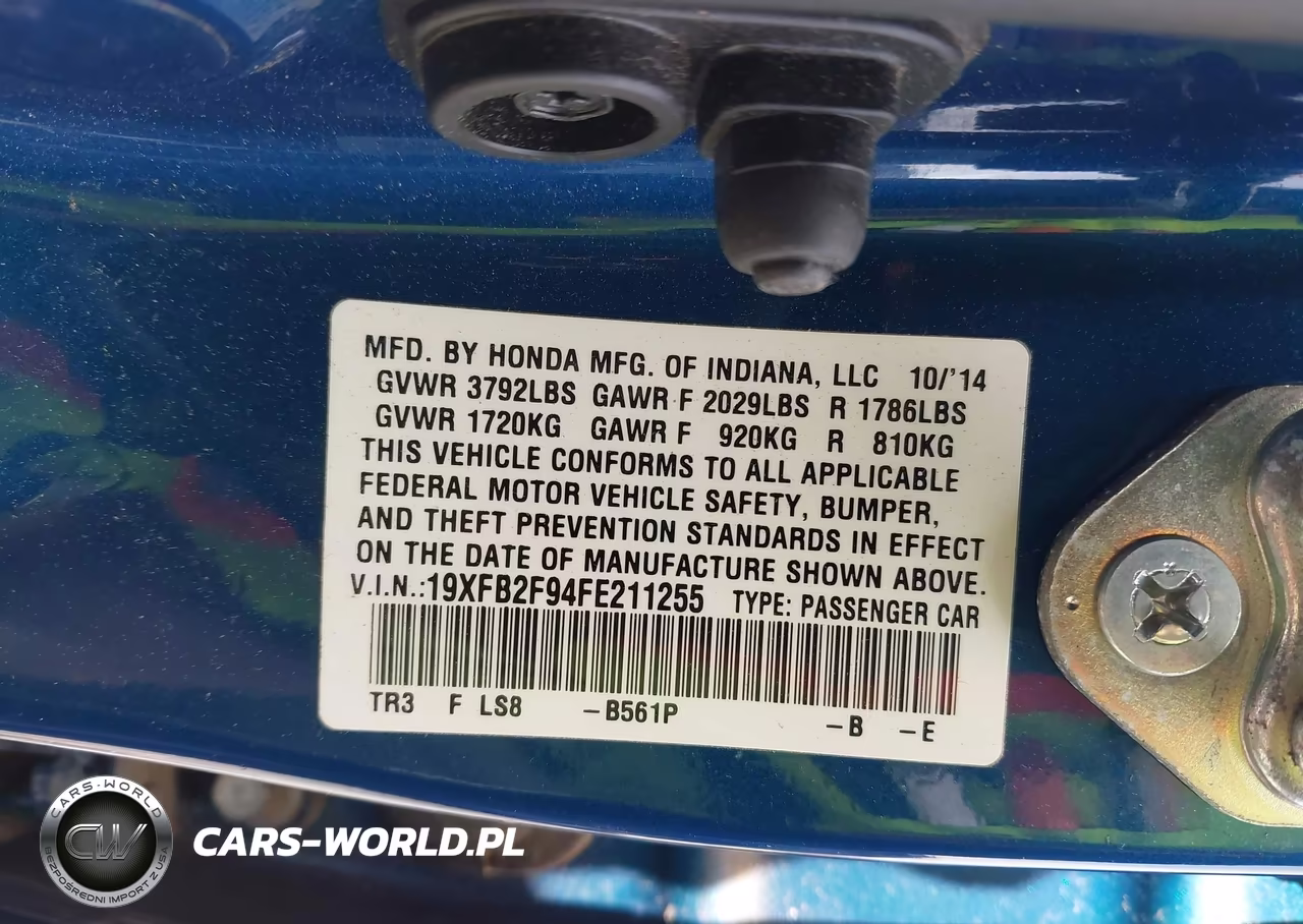 2015 Honda Civic Ex-L VIN:19XFB2F94FE211255 - 9