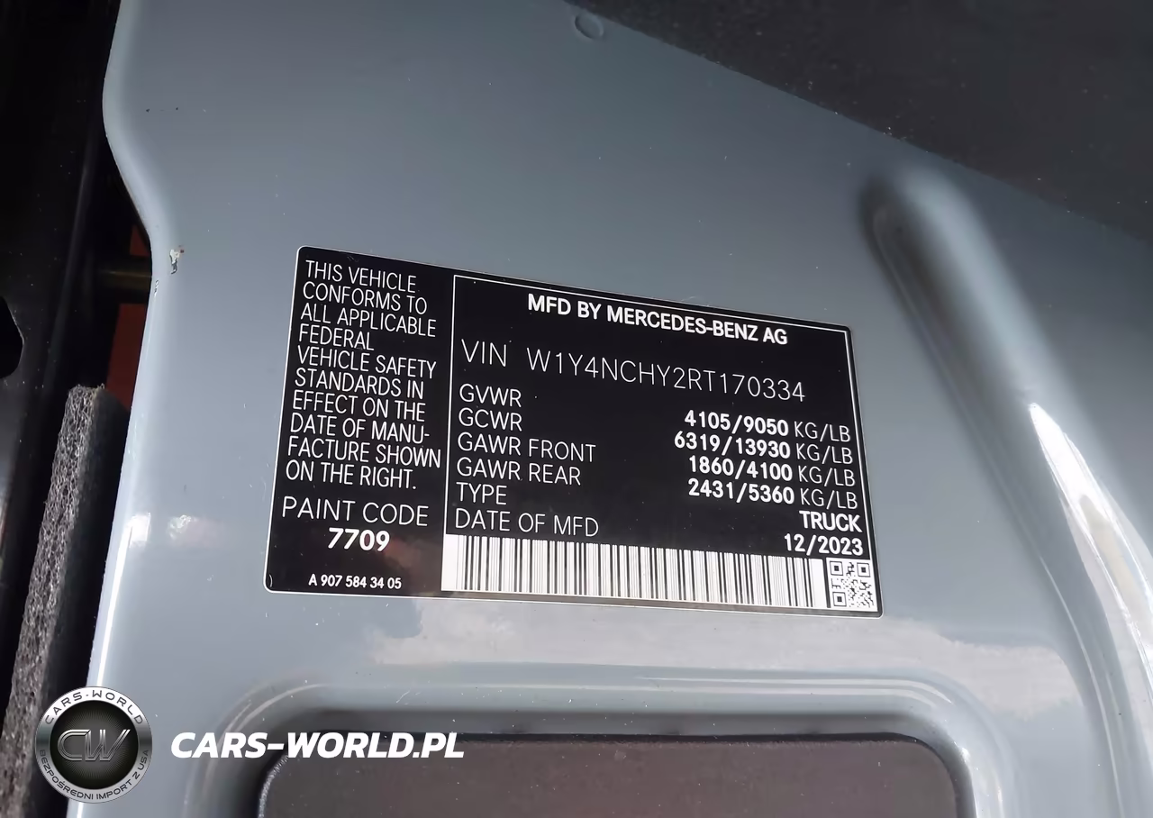 2024 Mercedes-Benz Sprinter 2500 High Roof 4-Cyl Diesel Ho VIN:W1Y4NCHY2RT170334 - 9